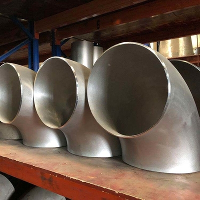 Tubo di acciaio al carbonio e all' alluminio personalizzato con finitura galvanizzata 45 / 90 gradi gomito