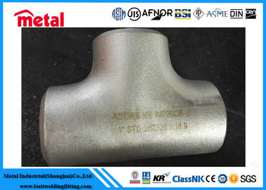 T uguale senza cuciture ASTM B366 WP20CB - accessori per tubi dell'acciaio legato del nichel di W