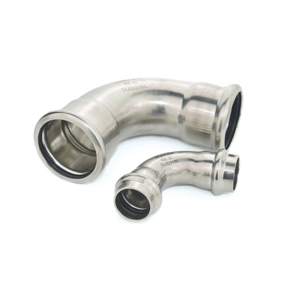 Commestibile di acciaio inossidabile SS304 SS316L che lucida la curvatura del gomito da 90 gradi per gli accessori per tubi