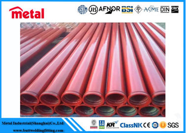 Materiale rivestito di verniciatura del nero/rosso tubo d'acciaio del acciaio al carbonio di Erw impermeabile