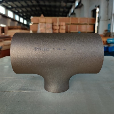 Gli accessori per tubi dell'acciaio legato UGUAGLIANO i T T di 3.5MM di 6" EEMUA 146/1 ASTM B466 UNS C70600