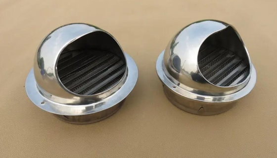Cappucci impermeabile dello sfiatatoio della griglia dello scarico di ventilazione di acciaio inossidabile acciaio inossidabile 304 di 50MM di 3"