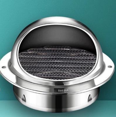 Cappucci impermeabile dello sfiatatoio della griglia dello scarico di ventilazione di acciaio inossidabile acciaio inossidabile 304 di 60MM di 4"