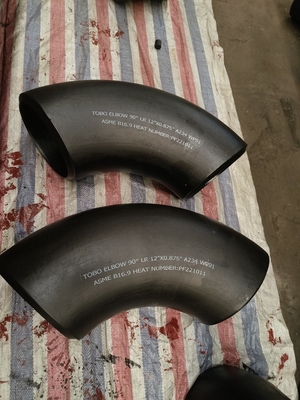 Grado WP91 12" X0.875" del gomito A234 degli accessori per tubi dell'acciaio legato 45 gomito della saldatura testa a testa