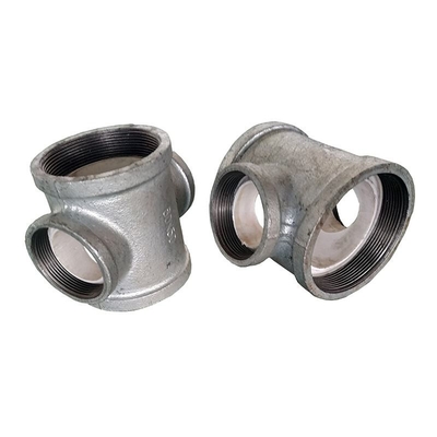 48mm 3 morsetto di tubo degli accessori per tubi del T del ghisa di modo DN40 3/4 di 1" la immersione calda hanno galvanizzato l'accessorio per tubi d'acciaio di tre incavi NPT BSP