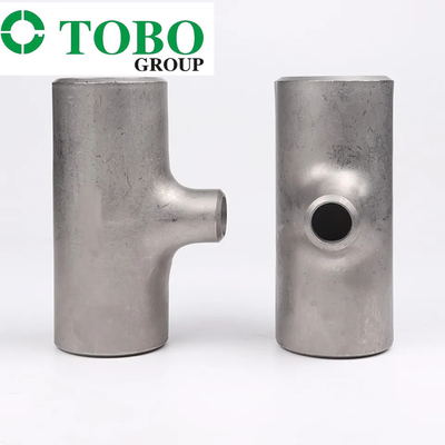 Gli accessori per tubi del acciaio al carbonio collocano sul tee gli smls. Rosso. 60,3x5,6/26,9x4,0 P255QL o P275NL2 o P355NL2 TC2 ASME B16.9