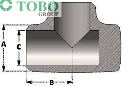 T del cuscino di alta qualità di TOBO - 4&quot; Sch XH A/SA234 WPB senza cuciture