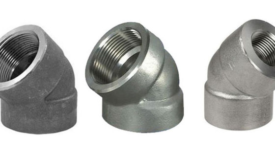Gomito filettato maschio a raggio corto 90°/45° ASME B16.9 Raccordi per tubi fabbricati