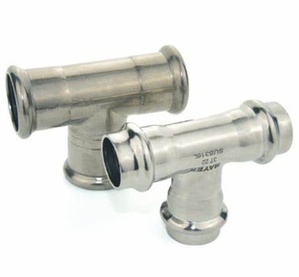 ANSI/ASME Acciaio inossidabile Acciaio al carbonio Scaletta di saldatura Tee Dimensioni personalizzabili & Materiale di grado industriale