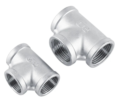 ASME B16.9 Tee a filo dimensioni variabili da NPS1/2"-60" Consegna rapida Basso MOQ Materiale personalizzabile ad esempio acciaio al carbonio acciaio inossidabile