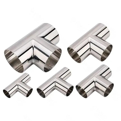 Tubi per acqua personalizzabili Tubi per olio di acciaio inossidabile 304 316 Tee Fittings per tubi a presa di grado industriale