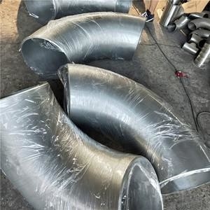 Curvatura del raggio del gomito degli accessori per tubi dell'acciaio legato del nichel N08825 ASME B16.9 90D breve