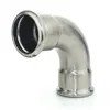 Commestibile di acciaio inossidabile SS304 SS316L che lucida la curvatura del gomito da 90 gradi per gli accessori per tubi