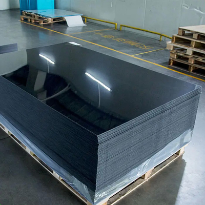 Strato acrilico su misura all'ingrosso Lowes dello specchio del nero lucido della colata di dimensione