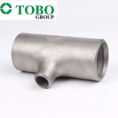 Gli accessori per tubi del acciaio al carbonio collocano sul tee gli smls. Rosso. 60,3x5,6/26,9x4,0 P255QL o P275NL2 o P355NL2 TC2 ASME B16.9