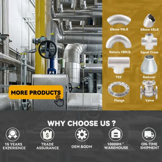 T eccellente UNS S32750 ASME B16.9 SCH10 dell'incrocio di BW degli accessori per tubi di acciaio inossidabile del duplex 5